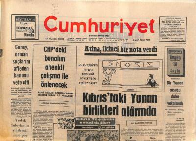 Cumhuriyet Gazetesi 5 Mart 1972 - Timothynin Annesi Cezaevinde Oğlunun Sesini Banda Aldı GZ87481 - 1