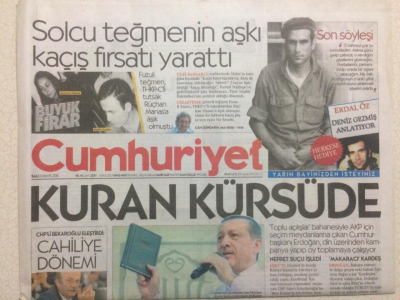 Cumhuriyet Gazetesi 5 Mayıs 2015 - Solcu Teğmenin Aşkı Kaçış Fırsatı Yarattı GZ27236 - 1