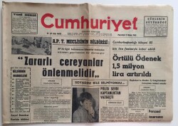 Cumhuriyet Gazetesi 5 Nisan 1965-3 Yılda 42 Bin Maden İşçisi Kazaya Uğradı GZ6438 - 1