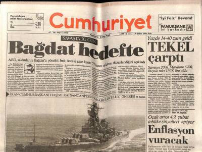 Cumhuriyet Gazetesi 5 Şubat 1991 - Doğum Günü Hediyesi GZ55470 - 1