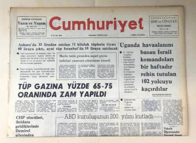Cumhuriyet Gazetesi 5 Temmuz 1976 GZ303 - 2