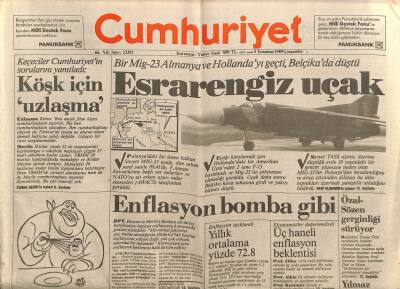 Cumhuriyet Gazetesi 5 Temmuz 1989 - Beyazıtın Ortası Polonya Pazarı - Sofya , Sivil Seferberlik İlan Etti GZ91508 - 1