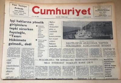Cumhuriyet Gazetesi 6 Ağustos 1976 GZ130 - 2