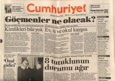 Cumhuriyet Gazetesi 6 Ağustos 1989 - Doğumunun 100. Yılında Yakup Kadri Karaosmanoğlu GZ87641 - 1