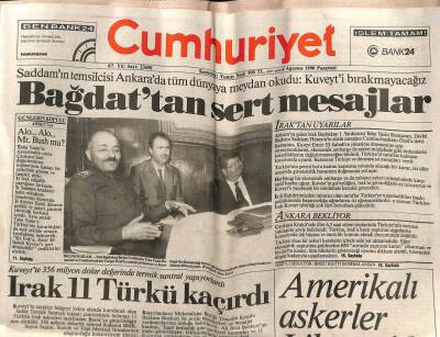 Cumhuriyet Gazetesi 6 Ağustos 1990 - Kuveytte 356 Milyon Dolar Değerinde Termik Santral Yapıyorlardı GZ72224 - 2