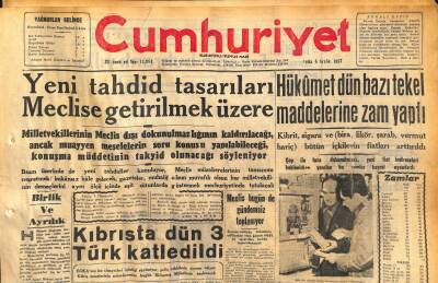 Cumhuriyet Gazetesi 6 Aralık 1957 - Londrada Bir Tren Kazasında 100 Kişi Öldü - İstanbulda Odun Peşinde Koşanlar GZ119741 - 1