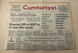 Cumhuriyet Gazetesi 6 Aralık 1974 GZ1412 - 1