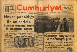 Cumhuriyet Gazetesi 6 Ekim 1947 - Hayat Pahalılığı İle Mücadele GZ71485 - 2