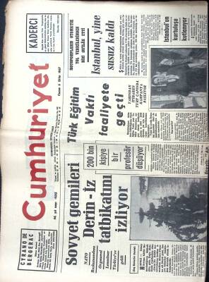 Cumhuriyet Gazetesi 6 Ekim 1967 - NATO Başkumandanı Lemnitzer Türkiyede, Stalin ve Lenin, Bükreş Filarmoni Türkiyede GZ122320 - 1