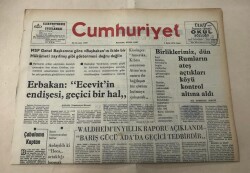 Cumhuriyet Gazetesi 6 Eylül 1974 GZ1501 - 2