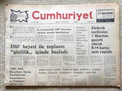 Cumhuriyet Gazetesi 6 Eylül 1977 GZ97 - 1