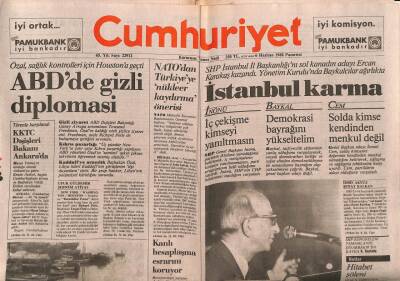 Cumhuriyet Gazetesi 6 Haziran 1988 - Özal , Sağlık Kontrolleri İçin Houstona Geçti GZ87377 - 1