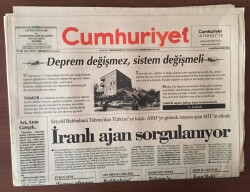 Cumhuriyet Gazetesi 6 Haziran 200 -İranlı Ajan Sorgulanıyor GZ10178 - 2