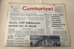 Cumhuriyet Gazetesi 6 Kasım 1974 GZ1383 - 1