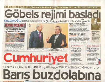 Cumhuriyet Gazetesi 6 Kasım 2015 - 1990lardaki Cinayetlerin Davaları Kapanıyor . Cizre Sanığı Temizöz de Beraat Etti GZ94541 - 1