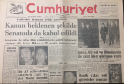 Cumhuriyet Gazetesi 6 Mart 1962 - İnönü, Gürsel Ve Gümüşpala İle Uzun Birer Görüşme Yaptı - GZ12597 - 2