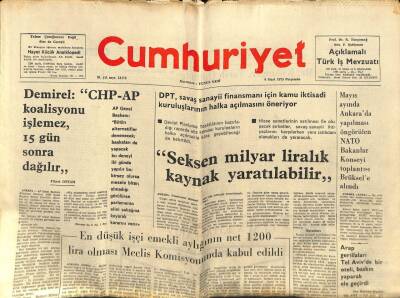 Cumhuriyet Gazetesi 6 Mart 1975 - İş Adamı Kemal Has Öldürüldü GZ80291 - 1