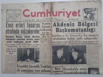 Cumhuriyet Gazetesi - 6 Mayıs 1952 - Akdeniz Bölgesi Komutanlığı GZ112882 - 1