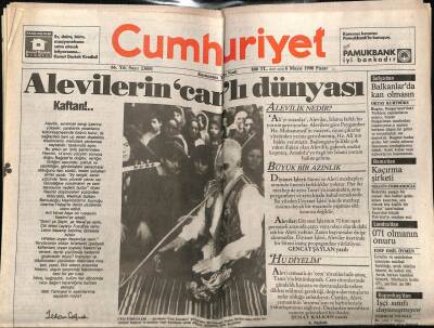 Cumhuriyet Gazetesi 6 Mayıs 1990 - Alevilerin Canlı Dünyası GZ78137 - 1