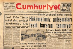 Cumhuriyet Gazetesi 6 Nisan 1964 - Singer Fabrikası İşçileri Dün Yürüyüş Yaptılar GZ160416 - Gökçekoleksiyon