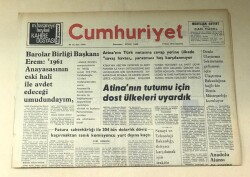 Cumhuriyet Gazetesi 6 Nisan 1974 GZ621 - 2