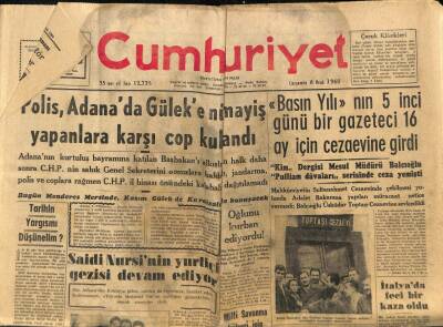 Cumhuriyet Gazetesi 6 Ocak 1960 - Almanyada Nazizm Hortluyor GZ88331 - 1