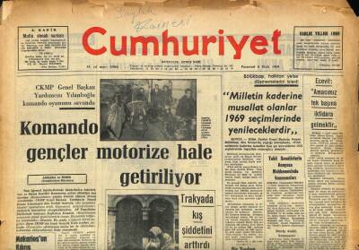 Cumhuriyet Gazetesi 6 Ocak 1969 - Urfa Milli Eğitim Müdürü İle İlgili Bildiri Yayınlandı GZ85831 - 1