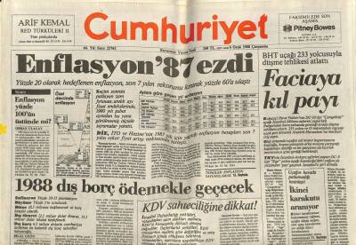 Cumhuriyet Gazetesi 6 Ocak 1988 - Doğum Günü Hediyesi GZ56962 - 1