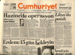 Cumhuriyet Gazetesi 6 Ocak 1989 - Libyada Panik GZ62255 - 2