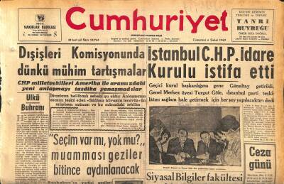 Cumhuriyet Gazetesi 6 Şubat 1960 - İstanbul C.H.P. İdare Kurulu İstifa Etti - Atatürk , İtalyan Televizyonunda GZ119989 - 1
