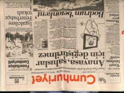 Cumhuriyet Gazetesi 6 Şubat 1989 - Anayasa Şahıslar İçin Değiştirilmez GZ61272 - 2