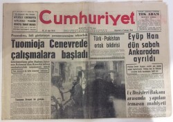 Cumhuriyet Gazetesi 6 Temmuz 1964 - Türk- Pakistan Ortak Bildirisi GZ6083 - 1