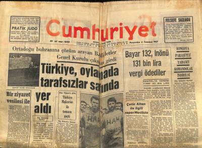 Cumhuriyet Gazetesi 6 Temmuz 1967 - Aziz Nesin Serbest Bırakıldı GZ80077 - 1