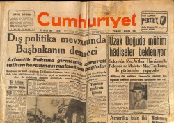 Cumhuriyet Gazetesi 7 Ağustos 1950 - Yenikapı M. Çakır Gazino Reklamı * Müzeyyen Senar - Suzan Güven - Mualla Gökçay GZ92719 - 1