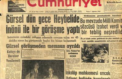 Cumhuriyet Gazetesi 7 Ağustos 1960 - PTTde Yeni Tayinler GZ110040 - 1