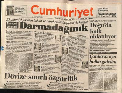 Cumhuriyet Gazetesi 7 Ağustos 1989 - Eskişehir Cezaevi Doktorları Sevk Raporunu Biz Vermedik GZ87642 - 1