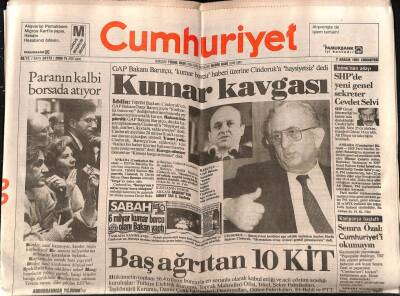 Cumhuriyet Gazetesi 7 Aralık 1991 - Anadolu , İstanbulu Fethetti GZ72207 - 1