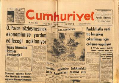 Cumhuriyet Gazetesi 7 Eylül 1963 - İngiliz Kraliçesi Elizabeth İle Monako Prensinin Pulları Sergide Şeref Köşesini İşgal Ediyor GZ85407 - 1