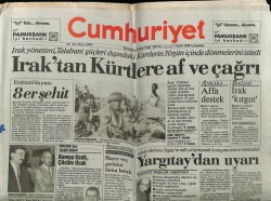Cumhuriyet Gazetesi 7 Eylül 1988 - Iraktan Kürtlere Af Ve Çağrı GZ64455 - 1