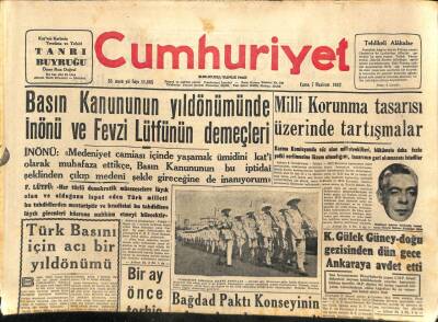 Cumhuriyet Gazetesi - 7 Haziran 1957 - Hayri Uymazın Ailesi Cesedine Sahip Çıkmadı GZ110265 - 1