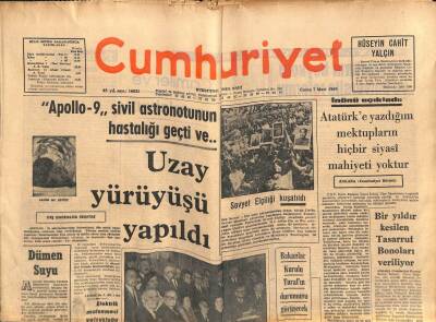 Cumhuriyet Gazetesi 7 Mart 1969 - İstanbulda Kızamık 3 Misli Arttı GZ85484 - 1