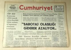 Cumhuriyet Gazetesi 7 Mart 1974 GZ591 - 1