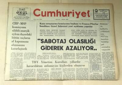 Cumhuriyet Gazetesi 7 Mart 1974 GZ591 - 1