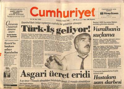 Cumhuriyet Gazetesi 7 Mart 1988 - Ziraat Bankasının Batık Kredileri 150 Milyar GZ85093 - 1
