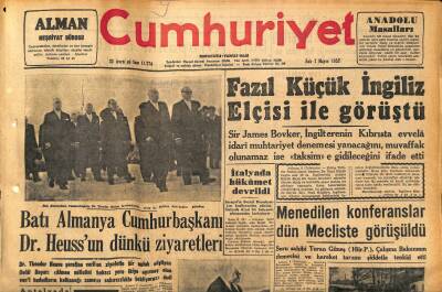 Cumhuriyet Gazetesi 7 Mayıs 1957 - Suriye Ara Seçimlerinin Neticesi Nihayet Belli Oldu - Endonezyada Voroşilof Aleyhinde Nümayişler GZ119875 - 1