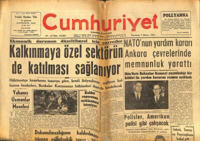 Cumhuriyet Gazetesi - 7 Mayıs 1962 - Kalkınmaya Özel Sektörün Katılımı Sağlanacak GZ99591 - 1