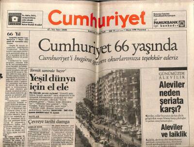 Cumhuriyet Gazetesi 7 Mayıs 1990 - Aleviler Neden Şeriata Karşı? GZ78147 - 1