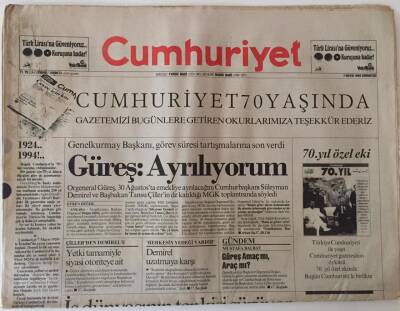 Cumhuriyet Gazetesi 7 Mayıs 1994 - Cumhuriyet 70 Yaşında GZ25036 - 1