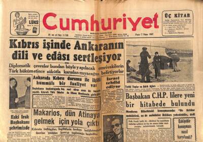 Cumhuriyet Gazetesi 7 Nisan 1957 - Tarsusta Yeni Bir Kağıt Fabrikası Kuruluyor GZ85277 - 1