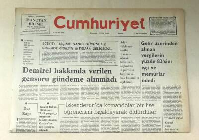 Cumhuriyet Gazetesi 7 Nisan 1977 GZ705 - 2